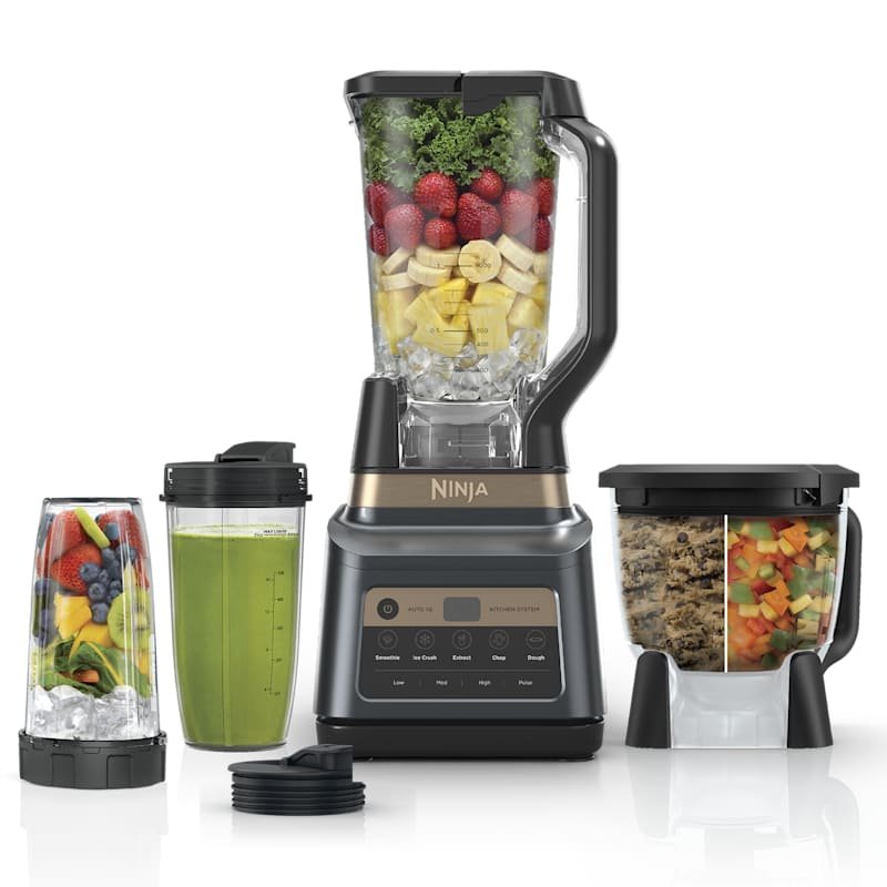 Ninja Professional Plus Kitchen System BN801 in Graphit — Pitcher, 2 Becher und Processor-Schüssel